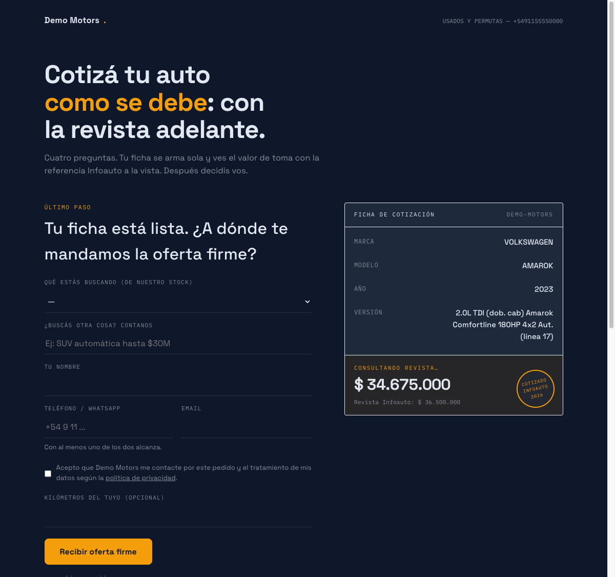 Cotizador Ficha