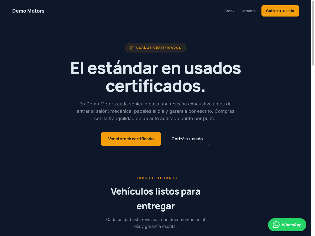 Página Certificada